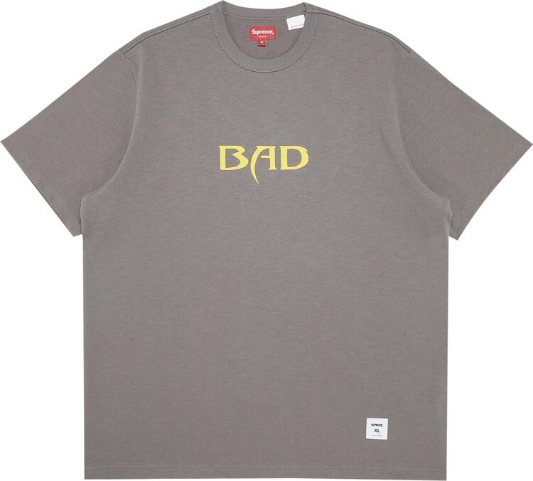 Футболка Supreme Bad Short-Sleeve Top 'Grey', серый — фото 2