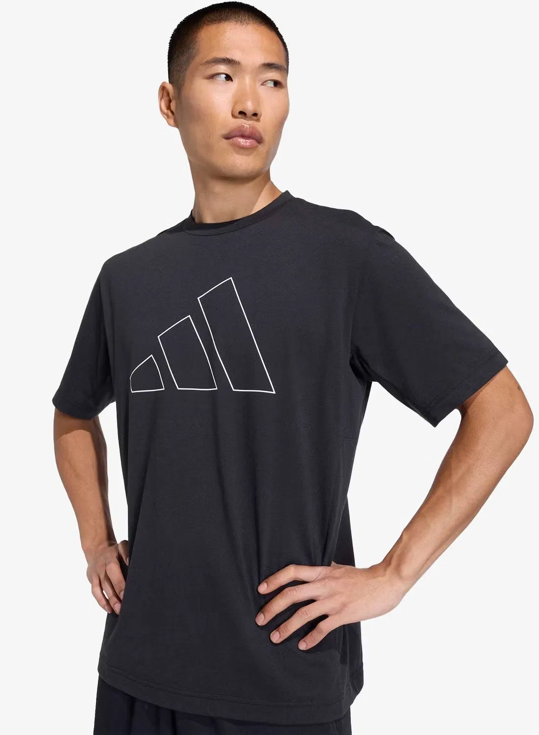 Футболка с логотипом Workout Essentials Feelready, Adidas, черный