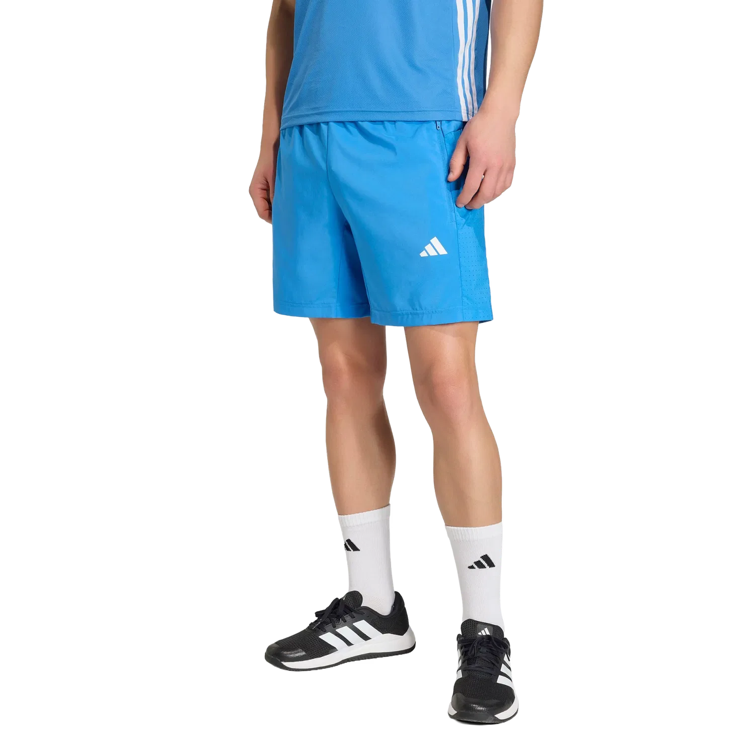 Мужские спортивные шорты Adidas WORKOUT ESSENTIALS, синий — фото 2