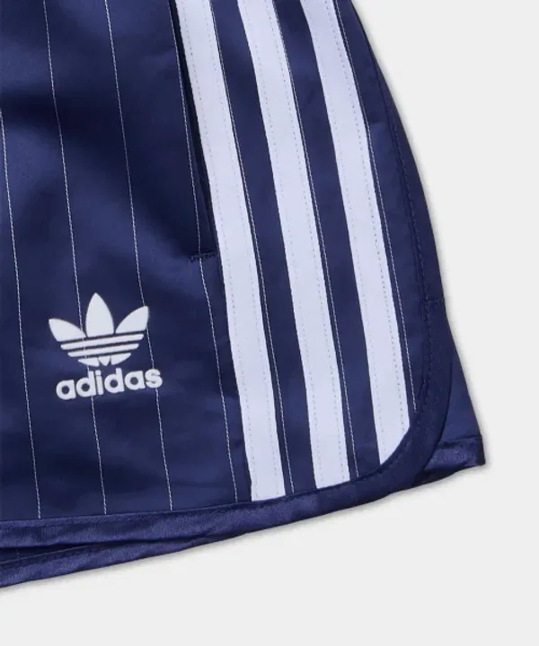 Шорты из сатина в полоску, Adidas, темно-синий — фото 4