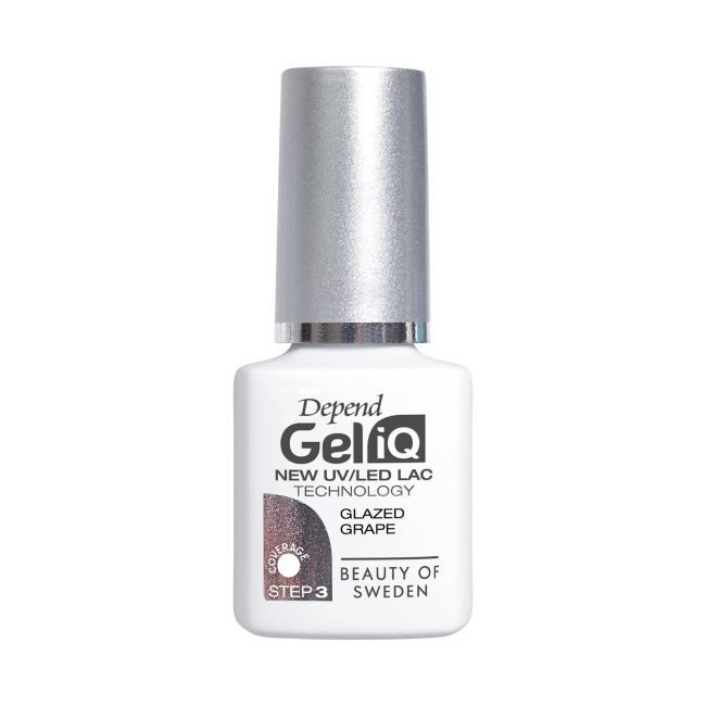 

Гель-Лак для ногтей Gel iq uv/led Depend, цвет glazed grape, 5 мл