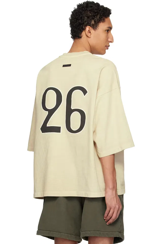 Бежевая футболка fg 26 Fear Of God — фото 3