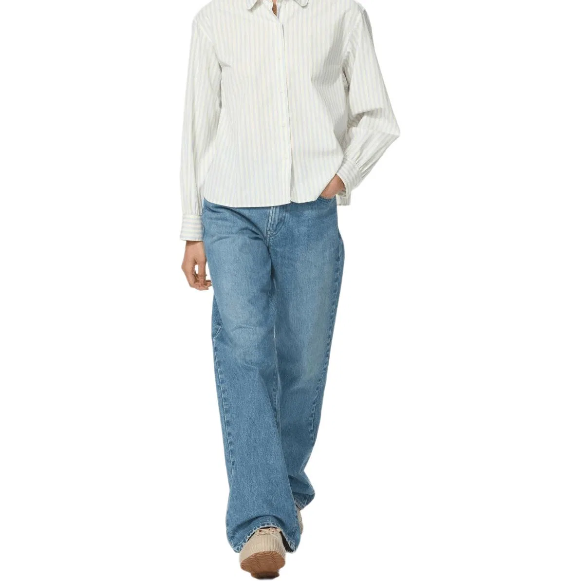 Джинсы прямого кроя SS26, UNIQLO, Royal Blue