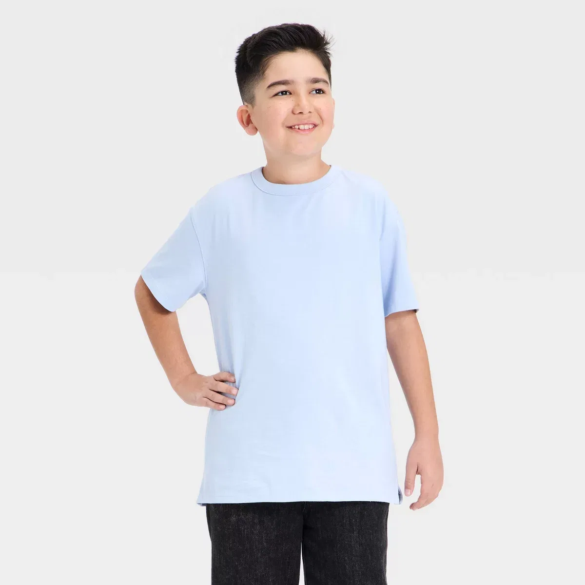 Детская футболка с коротким рукавом хлопковая Boys' Oversized Short Sleeve T-Shirt BOYS ART CLASS, Blue