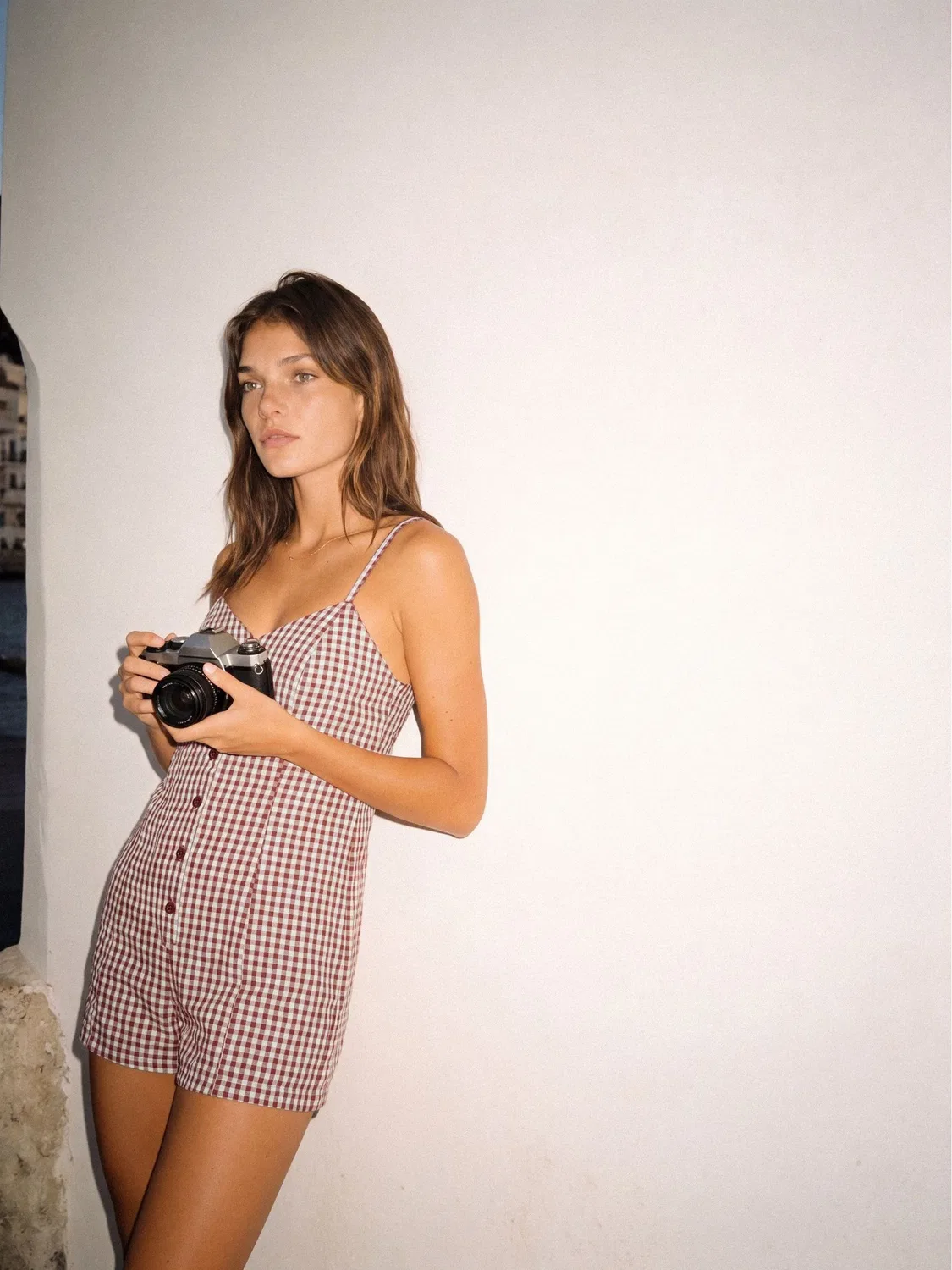 Комбинезон Superdry Red Gingham Cami, красный