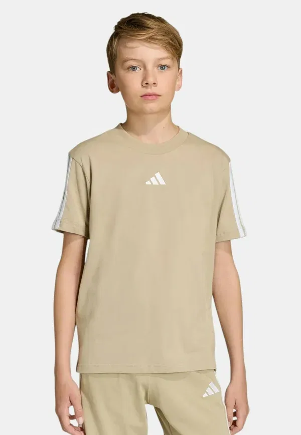Футболка Essentials унисекс - футболка с принтом Adidas Sportswear, бежевый