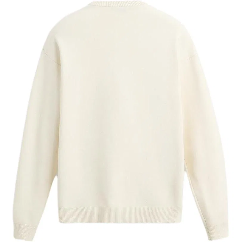 Мужской свитер с круглым вырезом Oyster White ZARA, Oyster White — фото 3