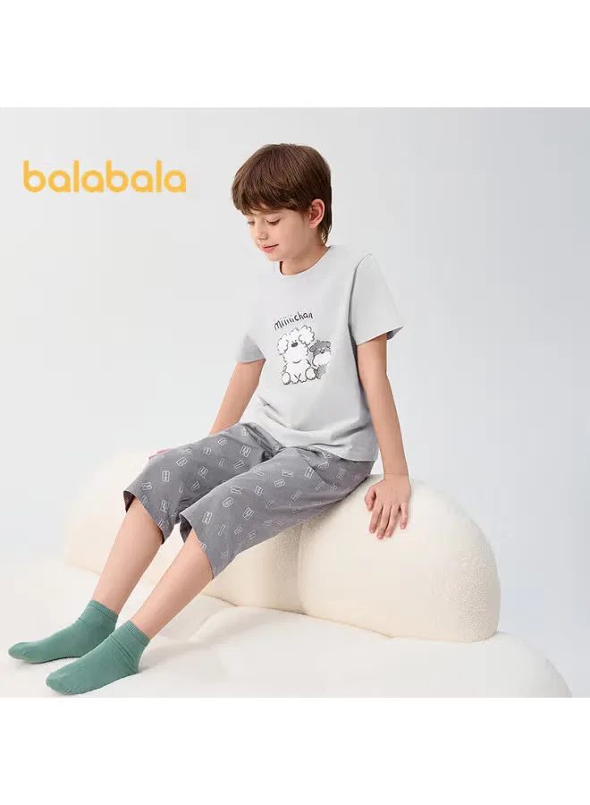 Комплект домашней одежды с принтом 209225171208 Balabala, серый — фото 3