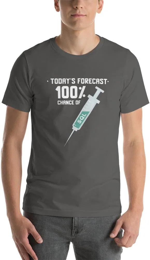 Футболка с принтом SQL Injection, Regular Fit Generic, Asphalt