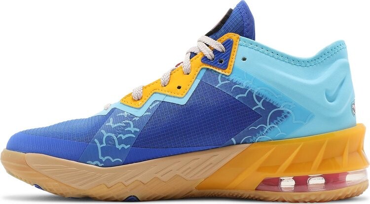Кроссовки Nike Space Jam x LeBron 18 Low GS 'Wile E. x Roadrunner', многоцветный — фото 4