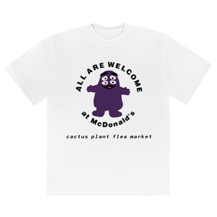 

Футболка Cactus Plant Flea Market x McDonald's Grimace Tee 'White', белый