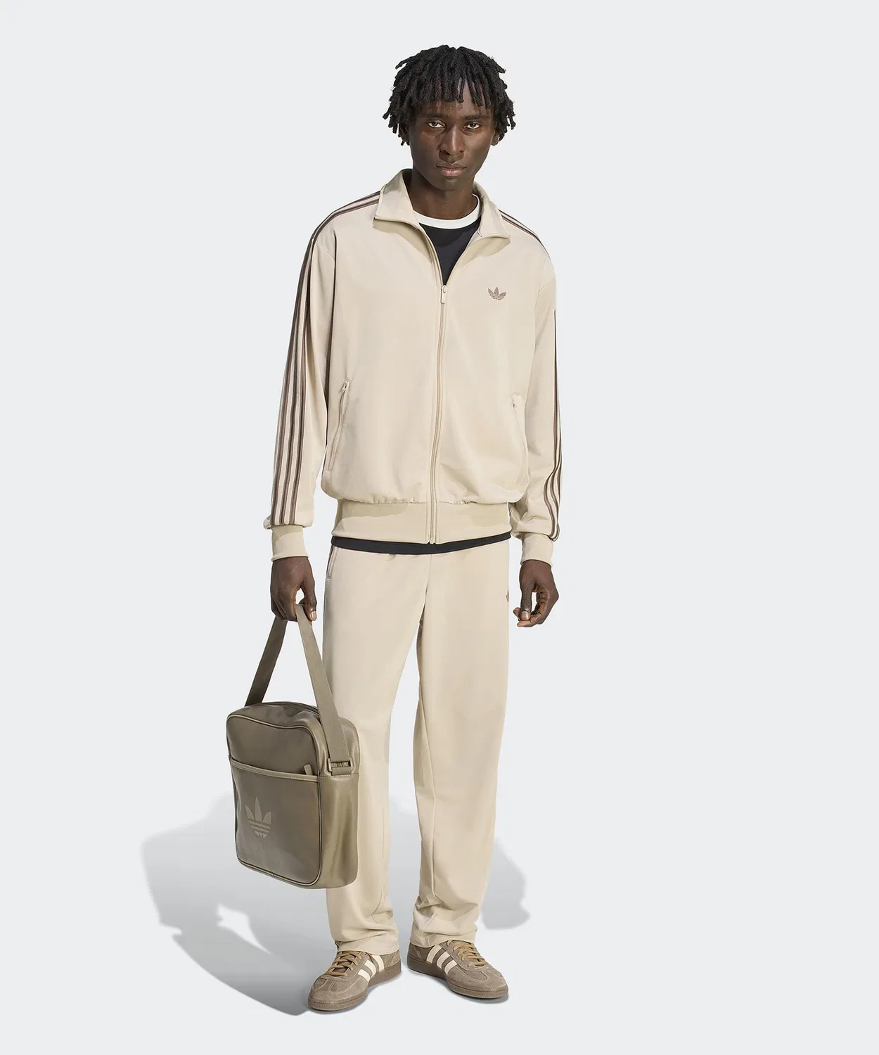 Мужские спортивные штаны с регулируемым поясом Firebird Track Pants Adidas, Green — фото 3