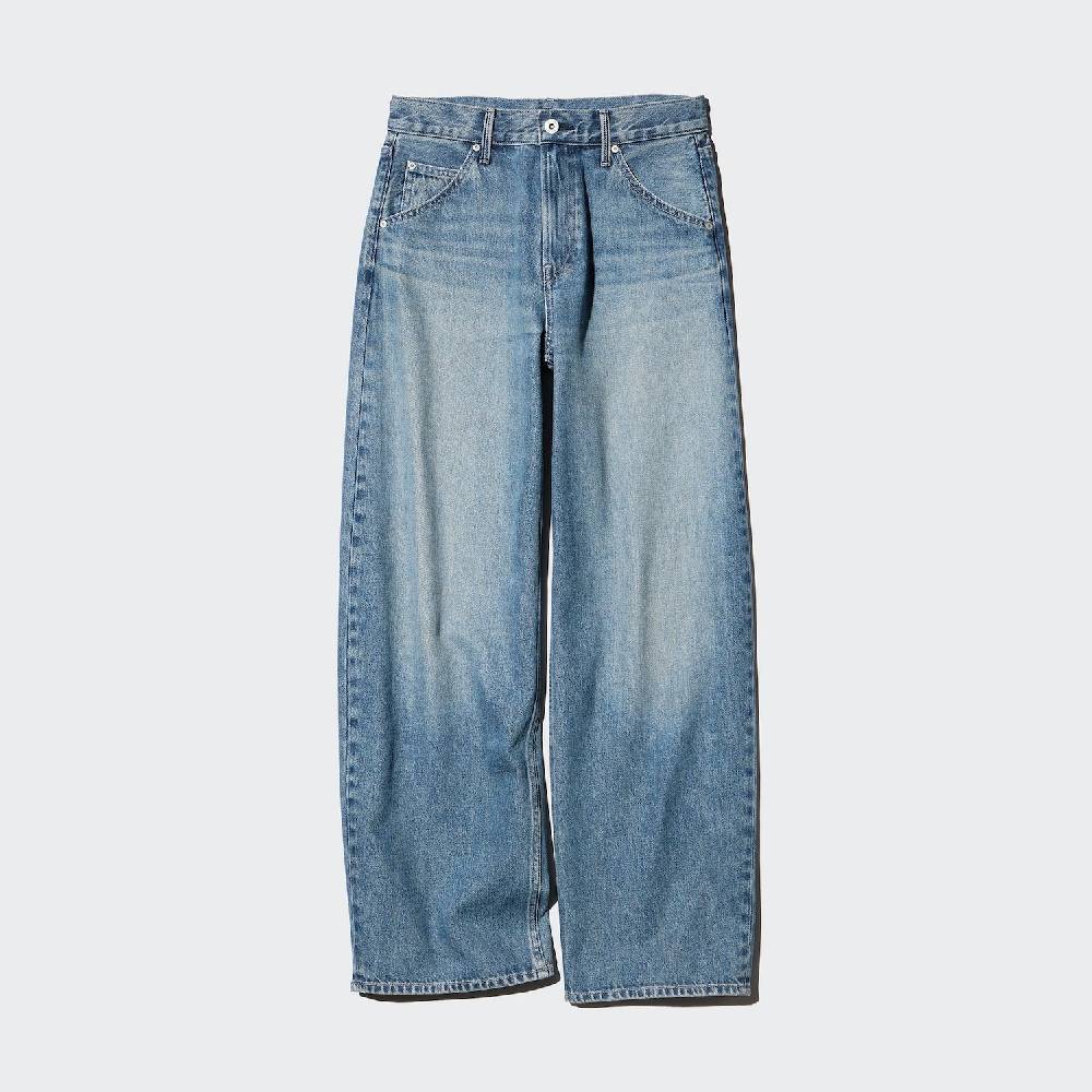 Джинсы Uniqlo Baggy Curve Unisex, 67 синий