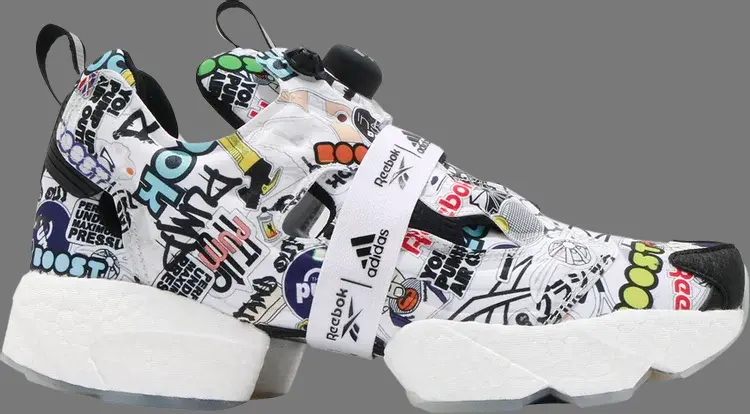

Кроссовки instapump fury boost 'sticker city' Reebok, многоцветный, Серый, Кроссовки instapump fury boost 'sticker city' Reebok, многоцветный