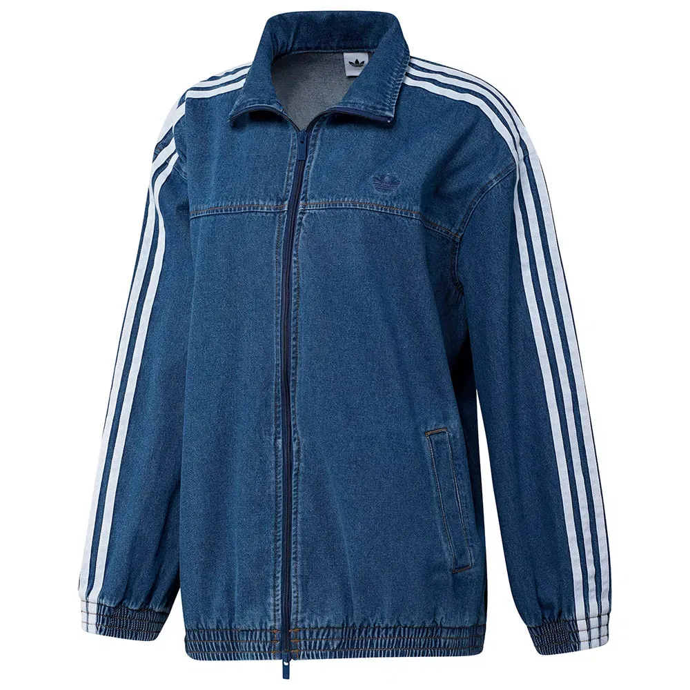 Толстовка джинсовая на молнии Adidas Originals, синий