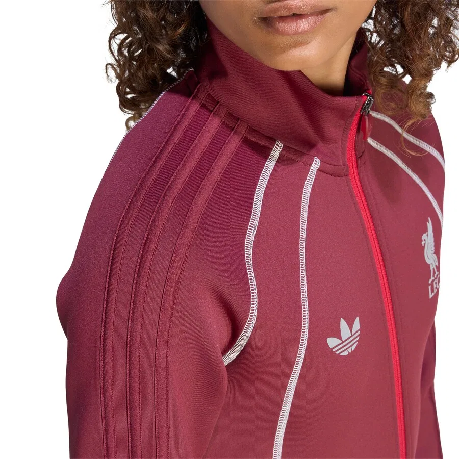 Тренировочная куртка ADIDAS PERFORMANCE 'LFC SPACER' бордового цвета — фото 3
