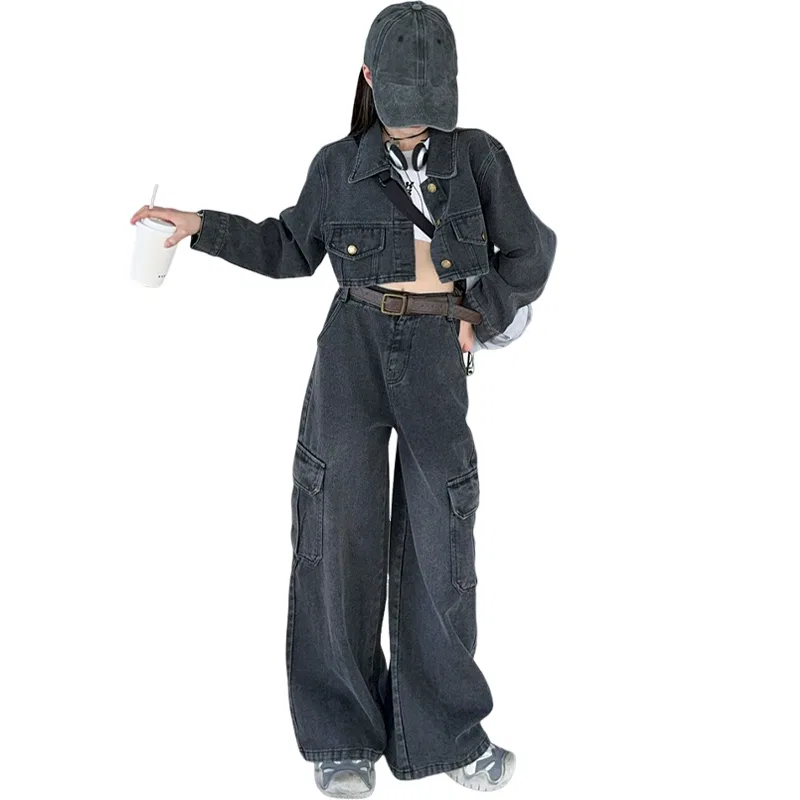 Детский спортивный комплект из куртки и брюк Lanza, Black