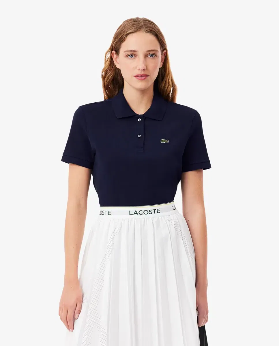 Поло Lacoste Azul Marino, классический крой, темно-синий
