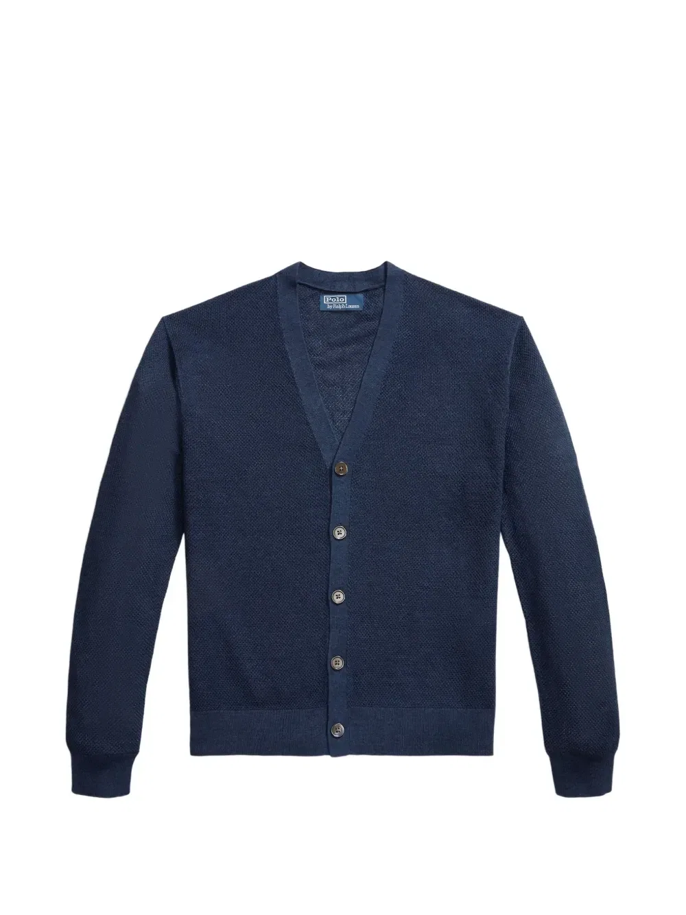 Фактурный кардиган с V-образным вырезом Polo Ralph Lauren, синий