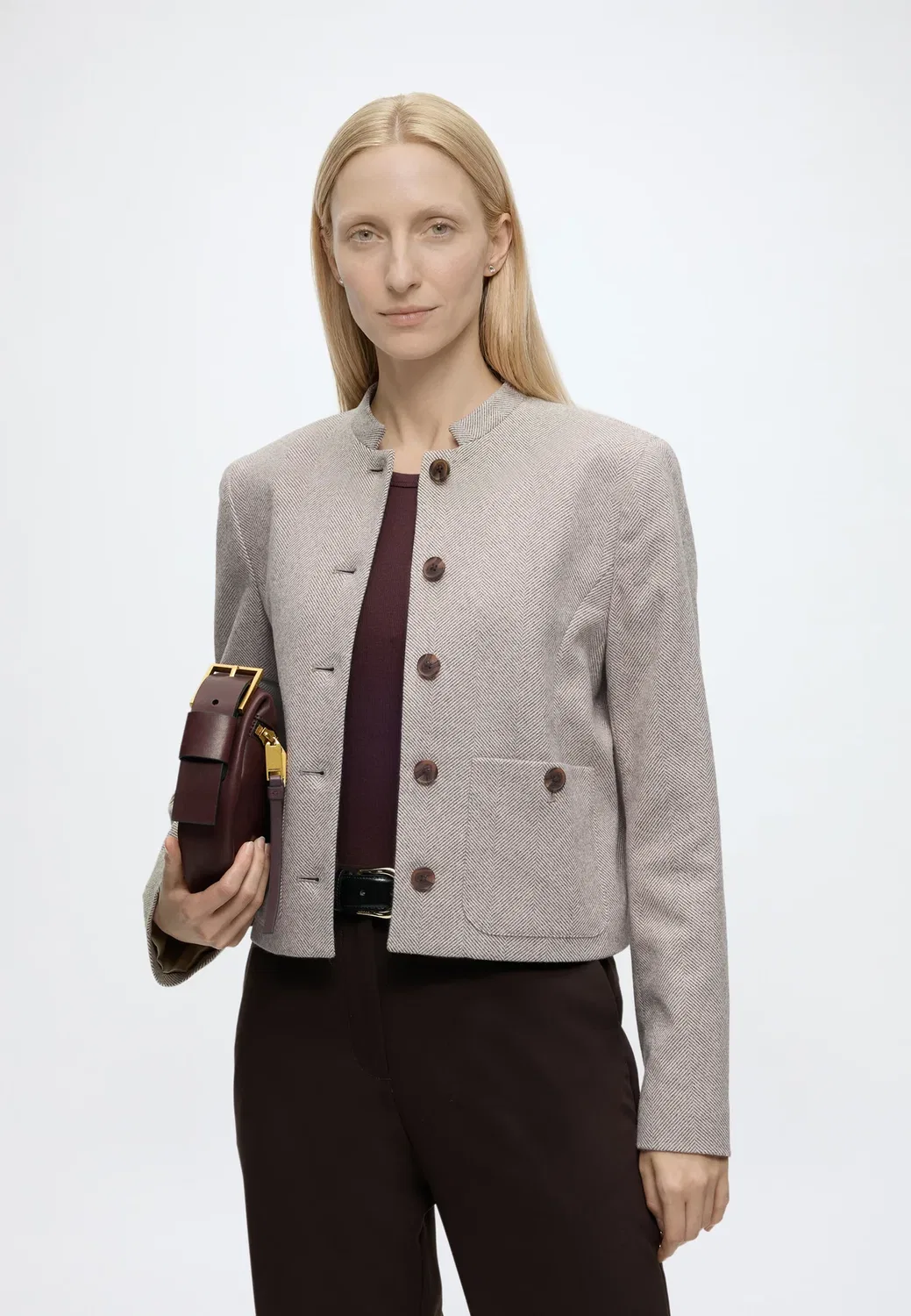 Куртка - зимняя куртка Calvin Klein, Brown Cork Ground/Chalk Twill — фото 4