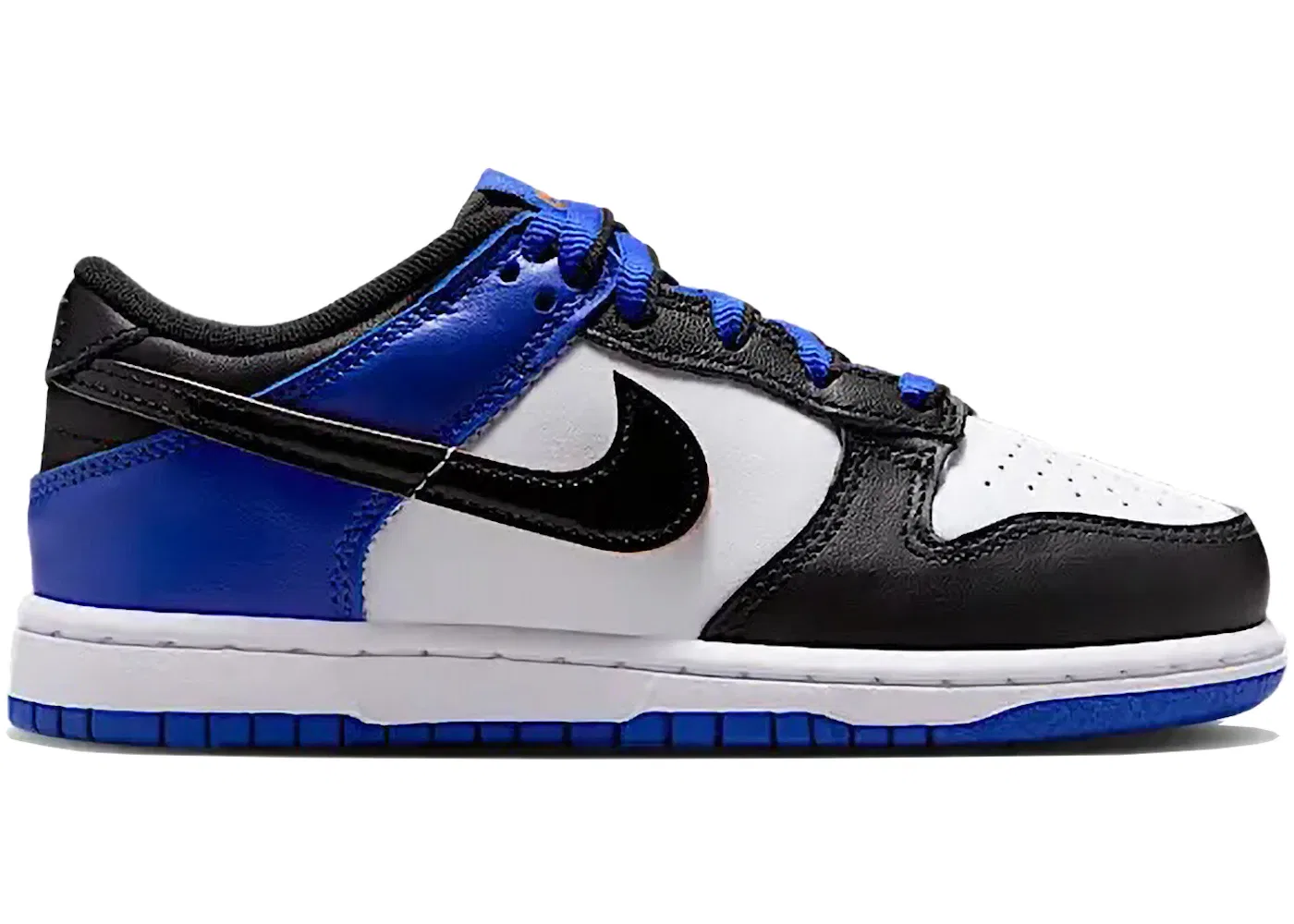 Детские кроссовки с длинным шнурованием Nike Dunk Low SE Nike, White Racer Blue Hyper Crimson Black