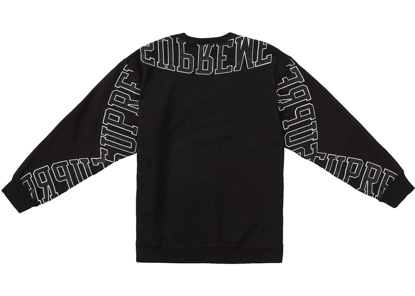 Мужской свитшот с длинным рукавом Supreme Crewneck, Black — фото 2