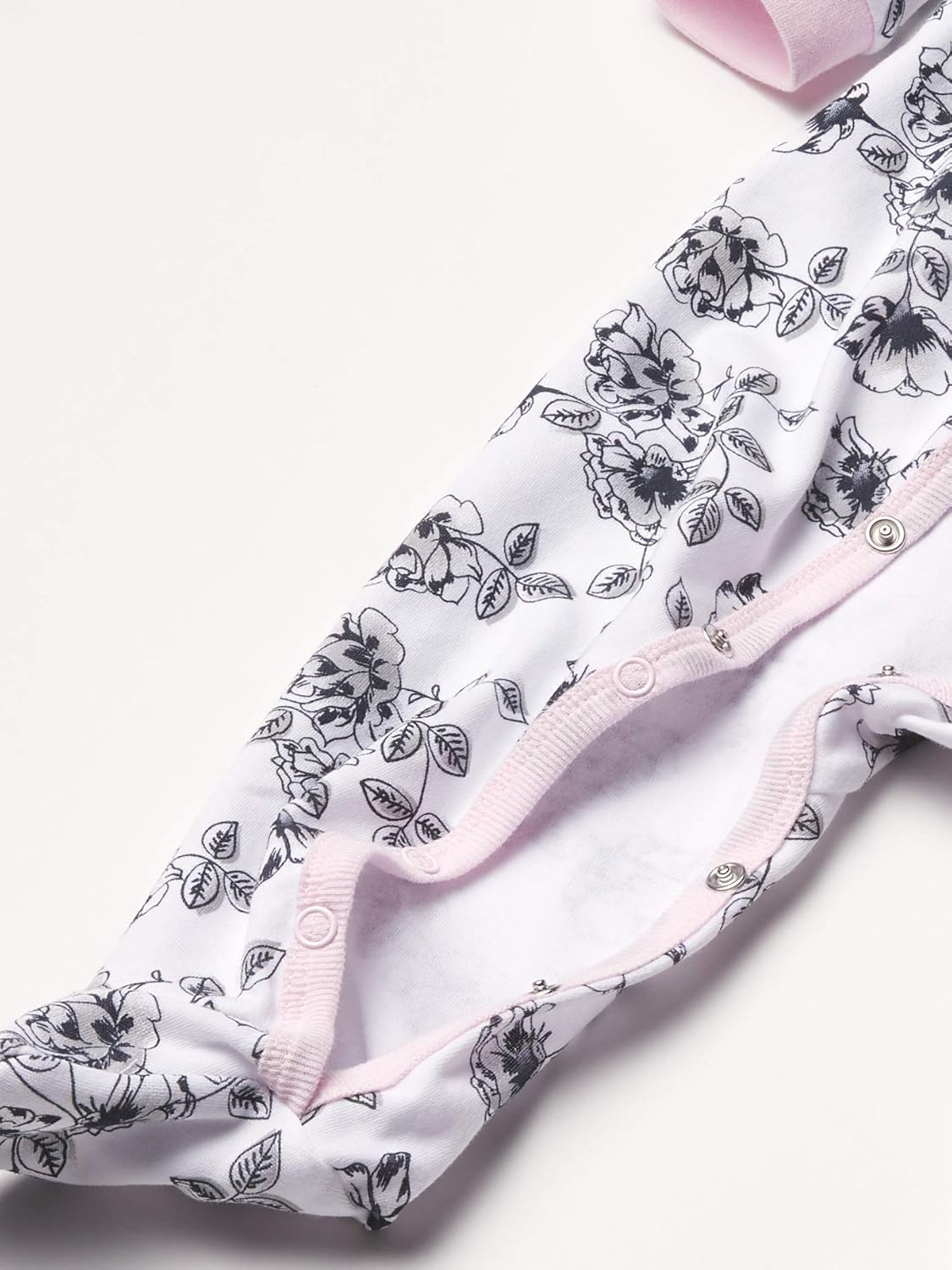 Комбинезон Calvin Klein для девочек, White Cotton/Baby Pink/Black — фото 3