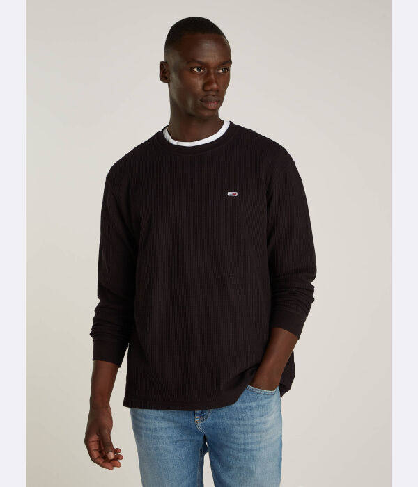 

Свитер Regular fit Tommy Jeans, черный