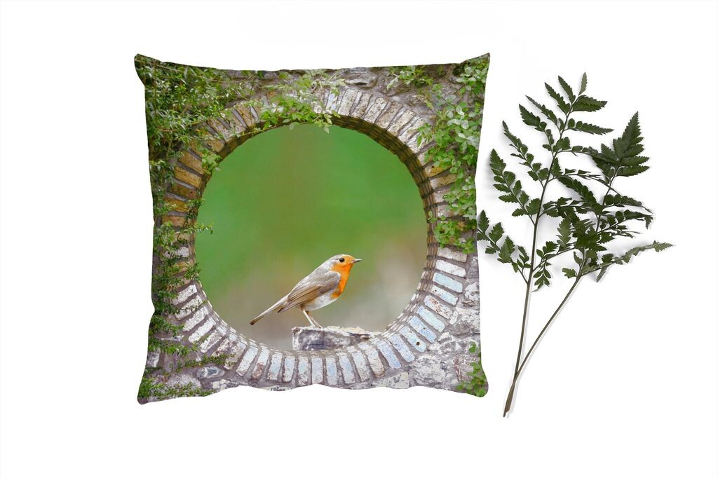 

Декоративная подушка MuchoWow Диванная подушка Декоративная подушка для гостиной 60 x 60 см Вид на птицу - Робин - Чехол на подушку - Хлопчатобумажная ткань - Декоративные наволочки