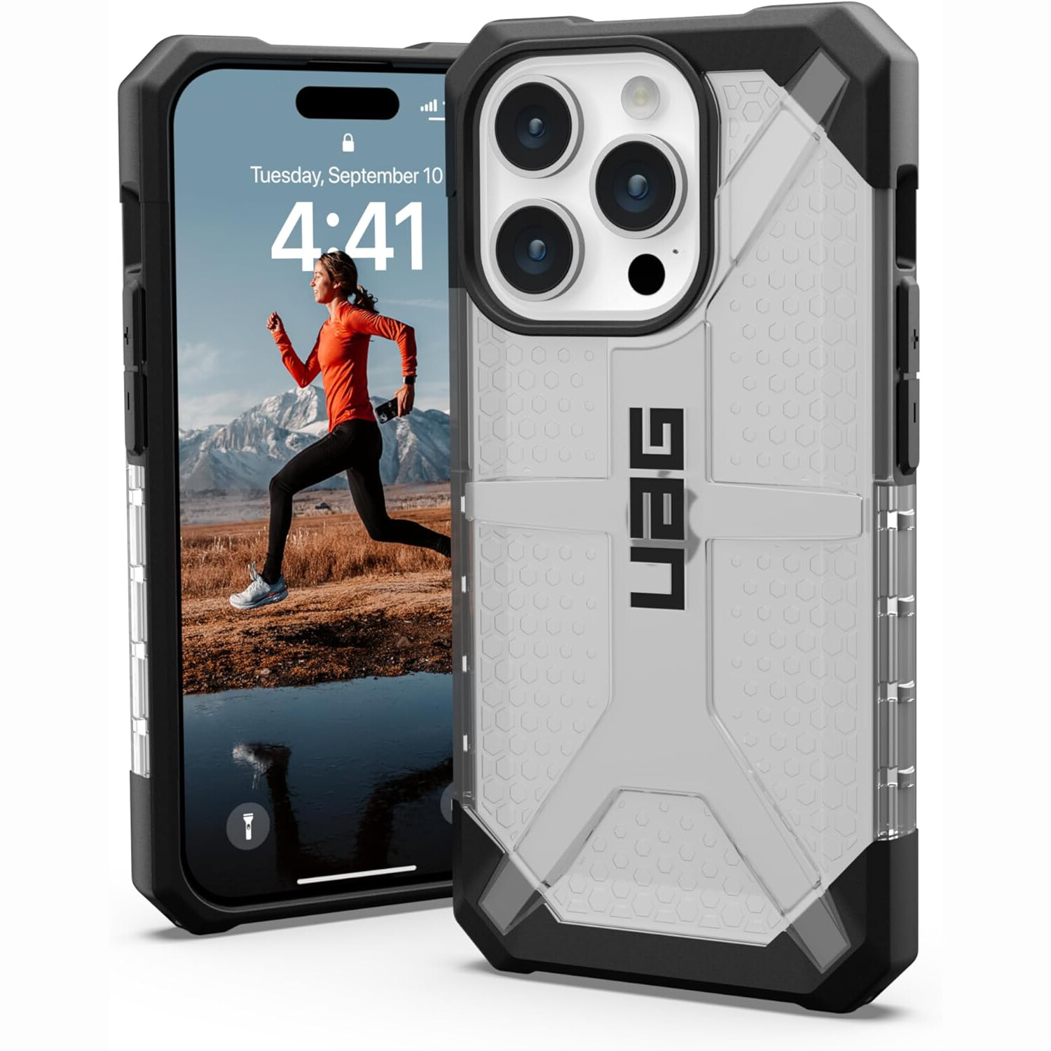 

Чехол UAG Plasma для iPhone 15 Pro, Plasma - Ice, Серебристый, Чехол UAG Plasma для iPhone 15 Pro, Plasma - Ice