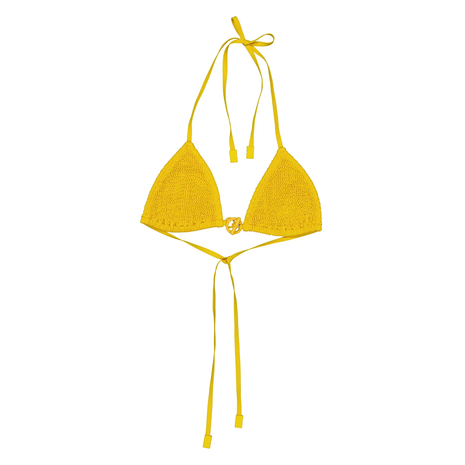 Бикини-топ из жатого нейлона Crinkled-Nylon-Bikini-Top Burberry, Sunflower