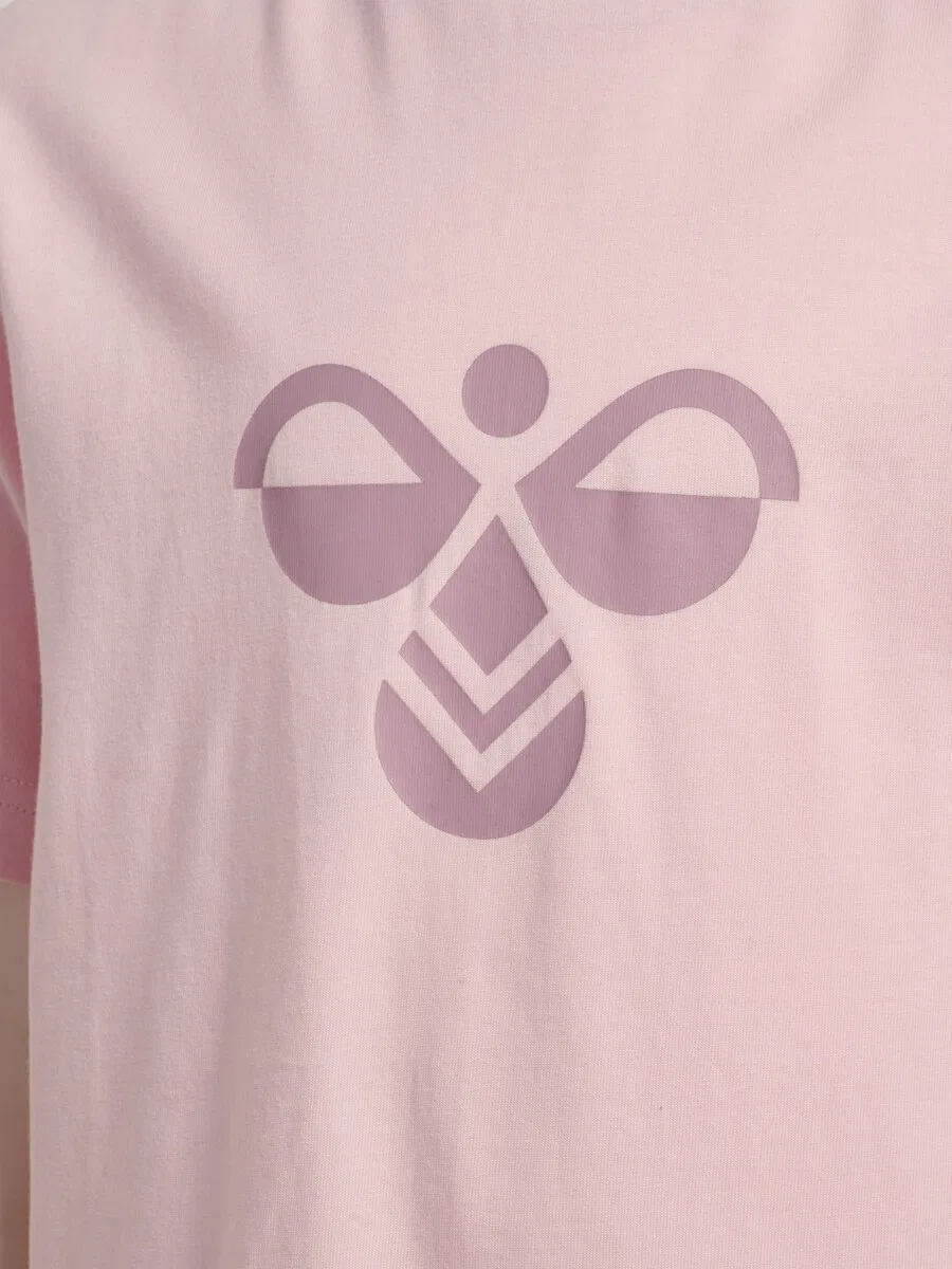 Футболка Hummel Performance Shirt пастельно-розового цвета — фото 4