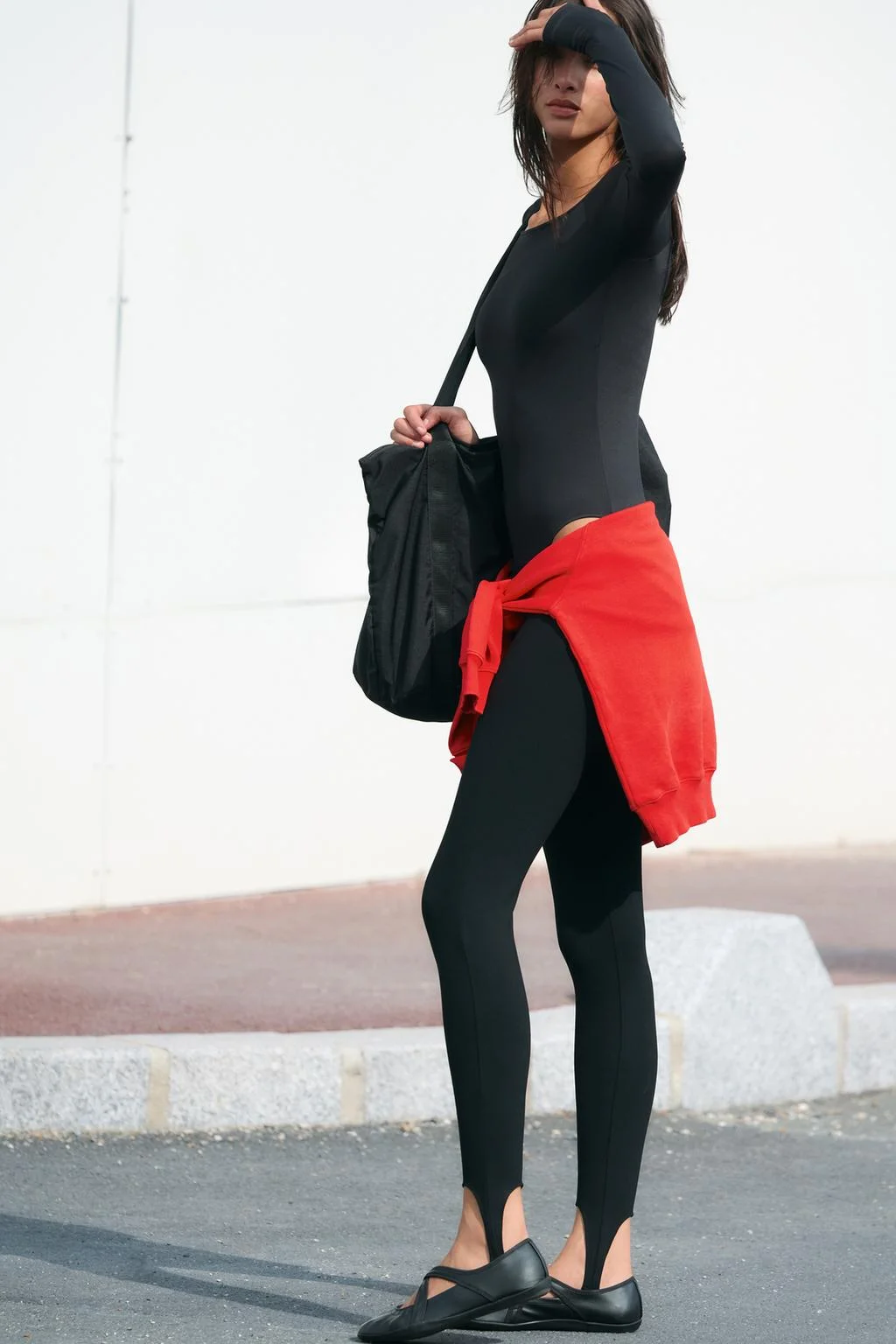 Брюки Zara Fuseau Stretch, черный — фото 4