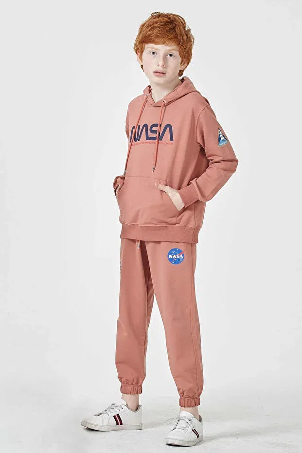 Детский спортивный костюм для мальчиков с принтом Black One, Rose Dry — фото 3