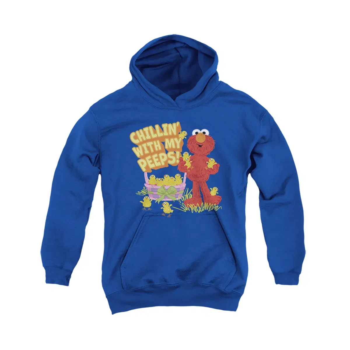 Детское худи с принтом Chillin With My Peeps Sesame Street, Royal