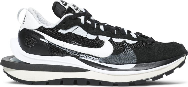 

Кроссовки Nike sacai x VaporWaffle 'Black White', черный