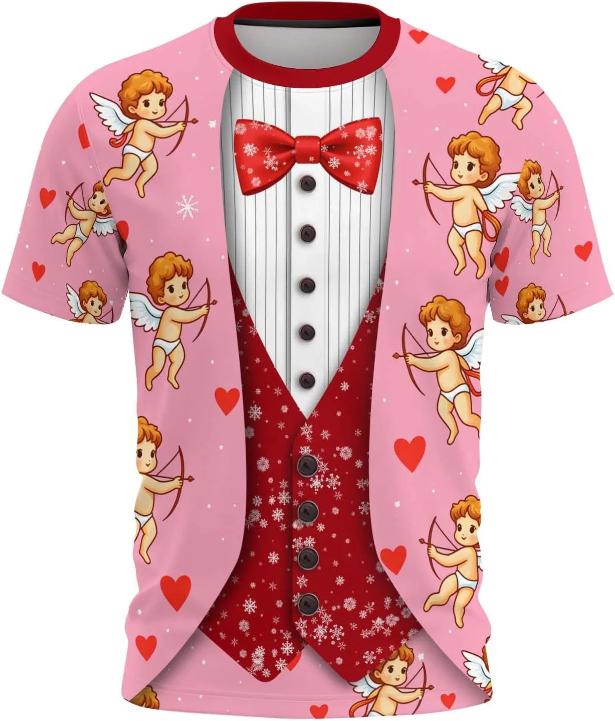 Футболка с принтом Tuxedo Generic, Pink