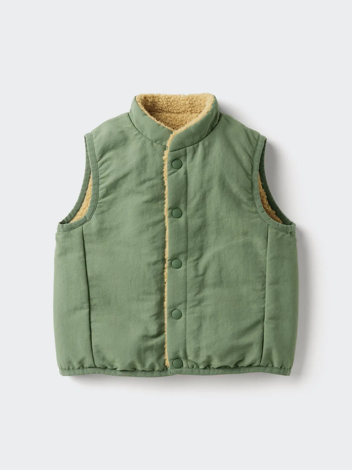 Жилет детский двусторонний из флиса Uniqlo, синий — фото 2