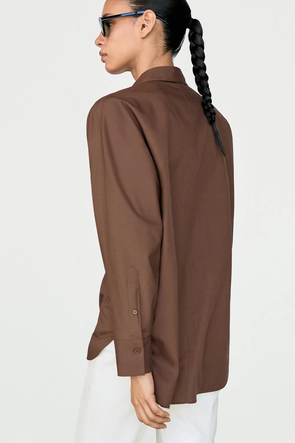 Рубашка Massimo Dutt Cotton Poplin, коричневый — фото 4