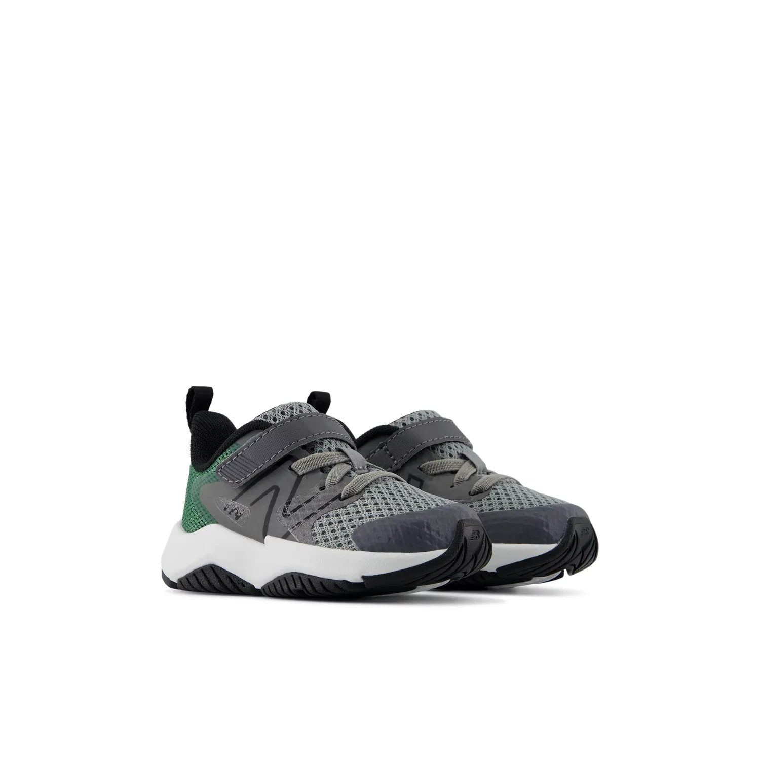 Детские кроссовки на шнурках с верхней застежкой Rave Run v2 New Balance, Castlerock With Slate Grey And Outfield — фото 2