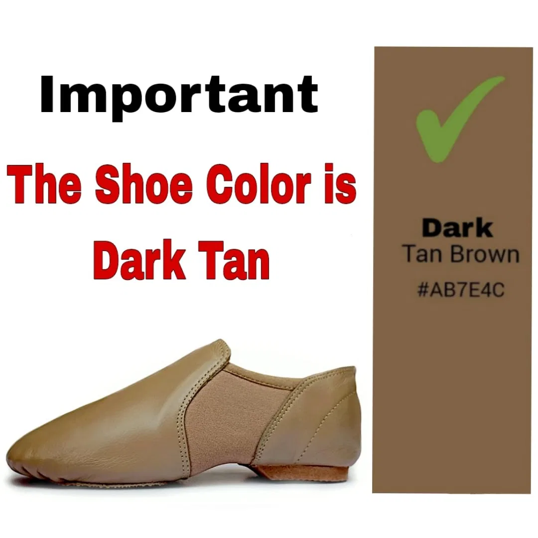 Детские джазовые туфли для девочек с закрытым носком Np2-fish-tan TOROMAX, Light Brown — фото 3
