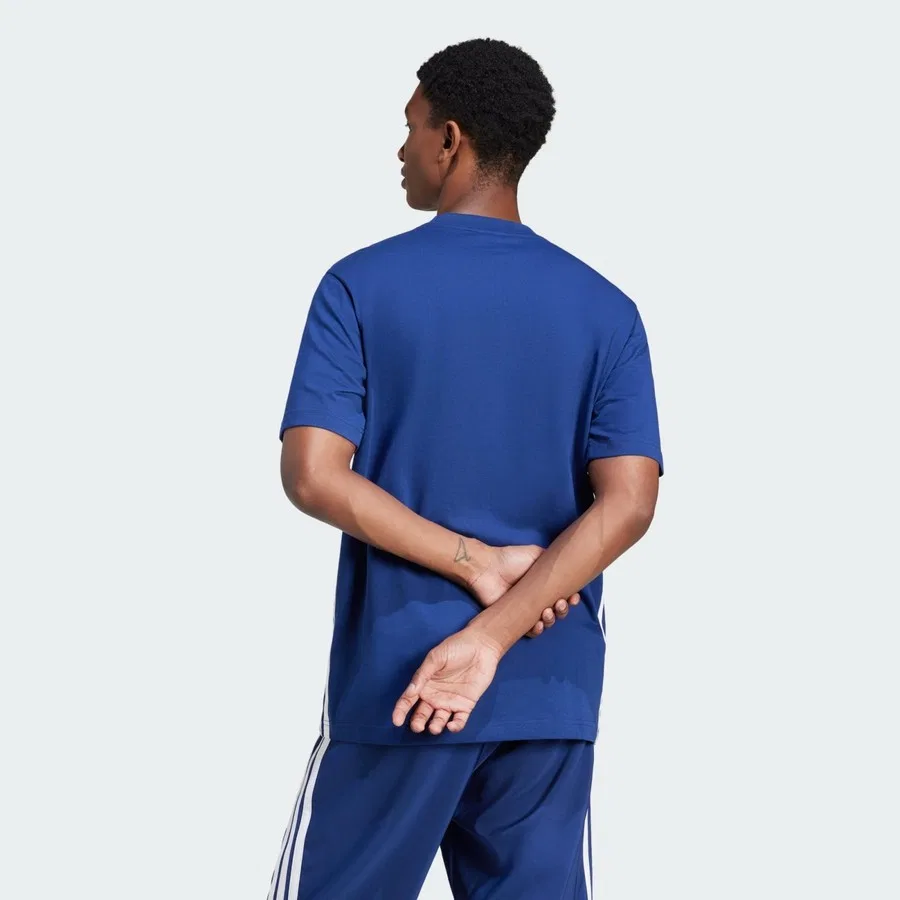 Футболка с длинным рукавом Sportswear JE6399 Essentials 3-Stripes Single Jersey Tee adidas, Черно-белый — фото 2