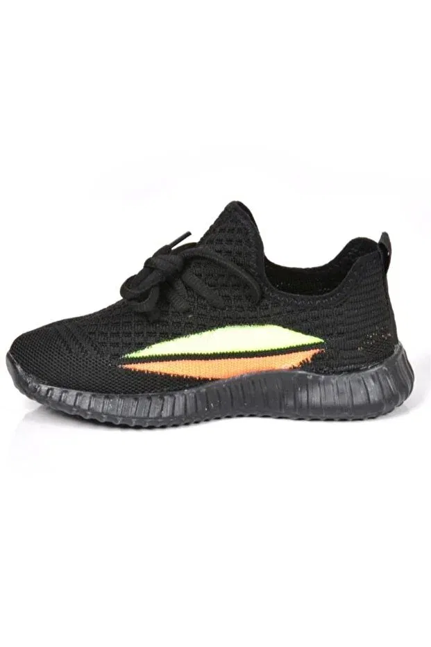 Детские спортивные кроссовки для девочек со светодиодами Yezzy Cool, Черный — фото 3