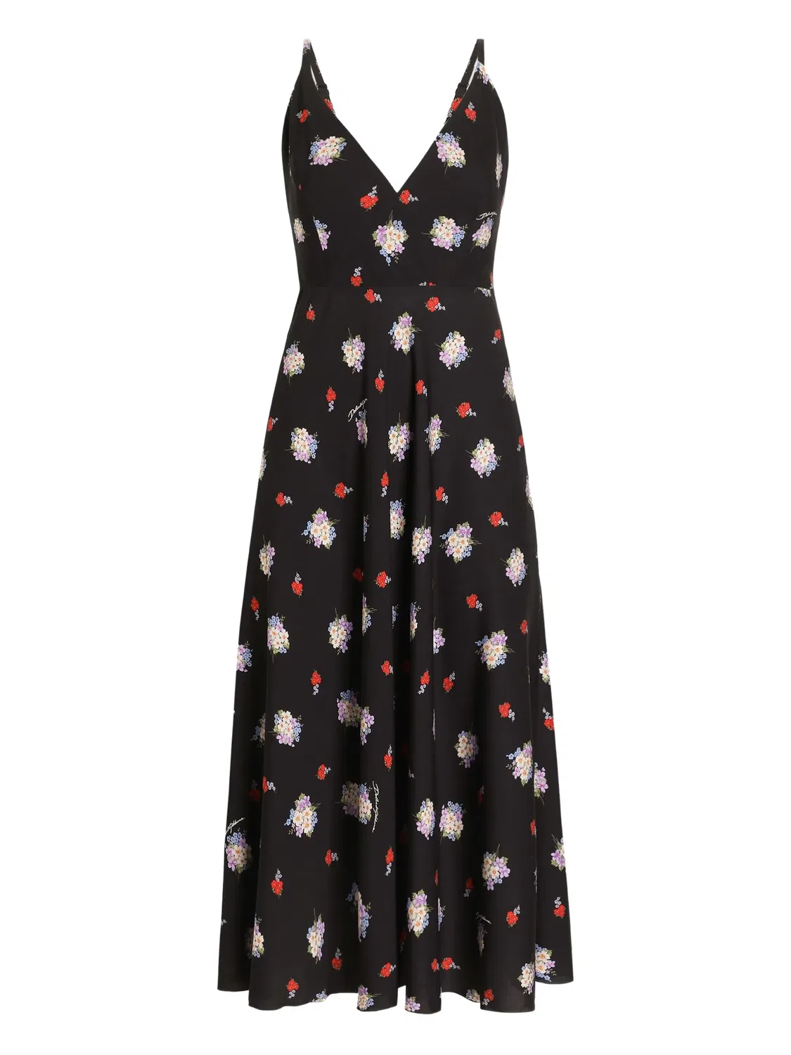 Платье миди черное Dolce & Gabbana, черный
