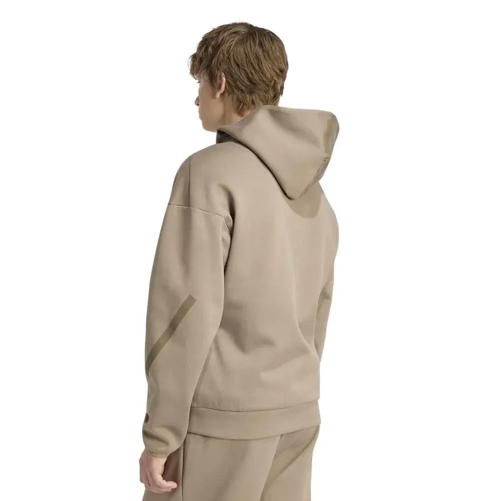 Мужской свитшот с капюшоном Z.N.E. Adidas, Beige — фото 2