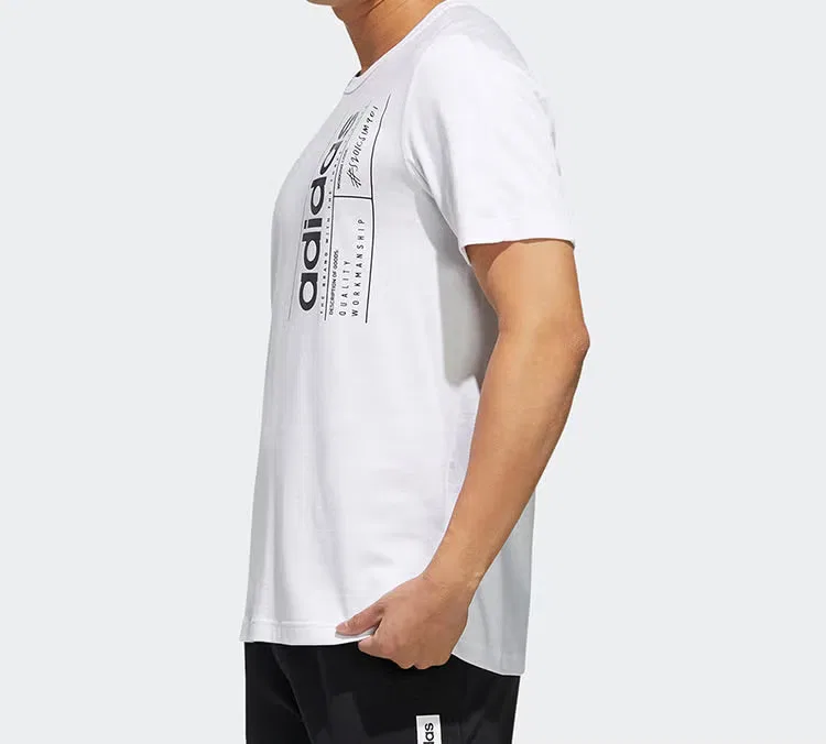 Футболка с коротким рукавом Brilliant Basics Adidas, белый — фото 3
