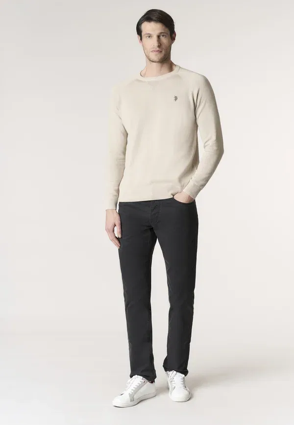 Свитшот из хлопка Sweatshirt U.S. Polo Assn., beige, бежевый — фото 2