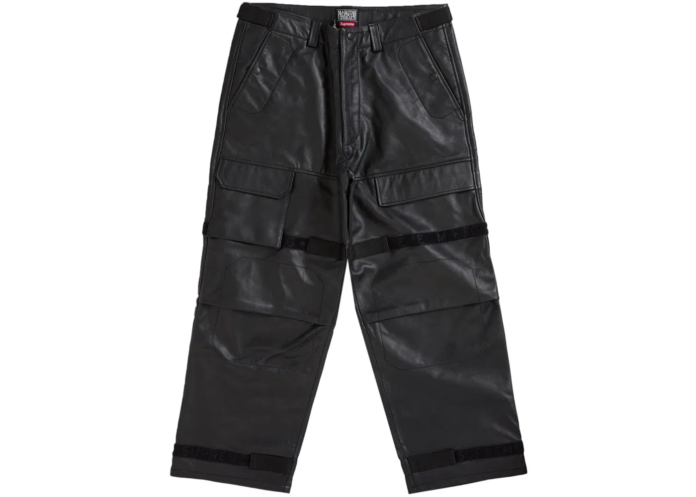 Мужские брюки из кожи с принтом Shuttle Tape Supreme, Black
