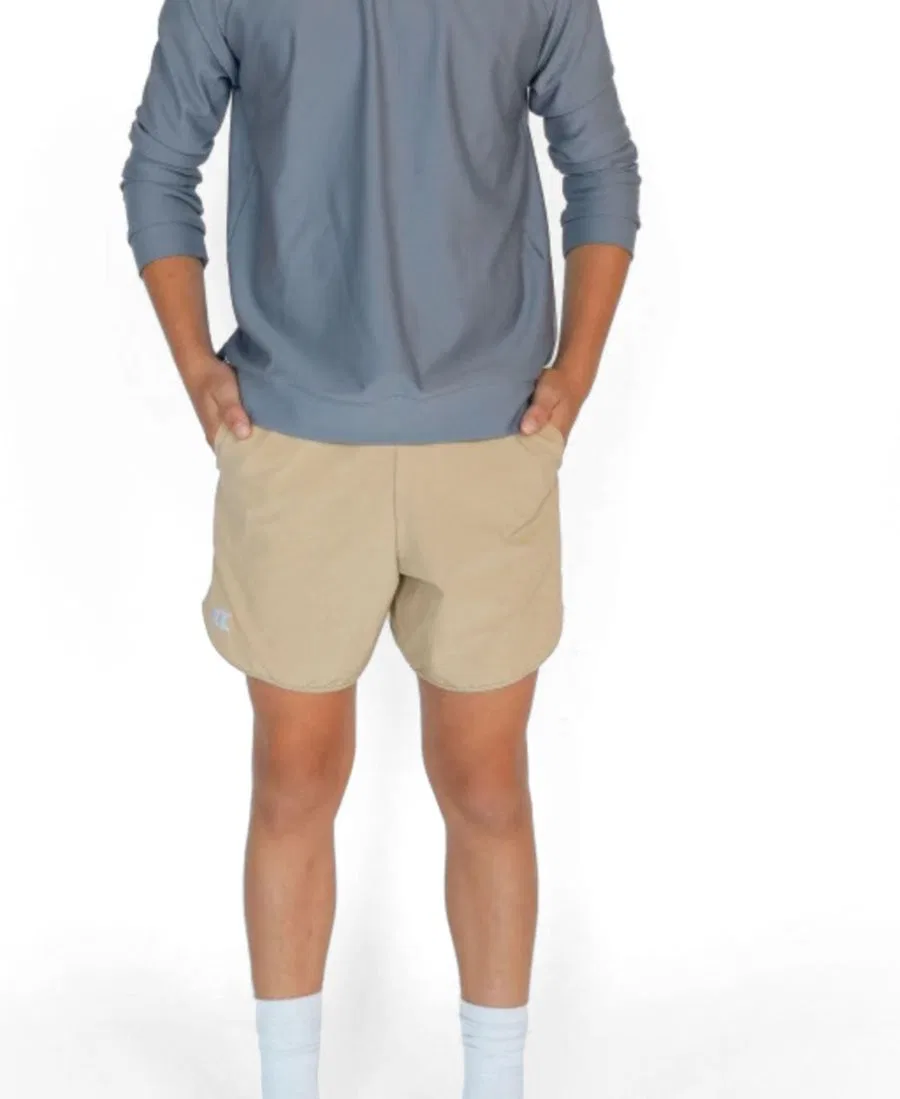 Шорты для мальчиков с защитой от ультрафиолета Courtside Kids, Khaki — фото 3