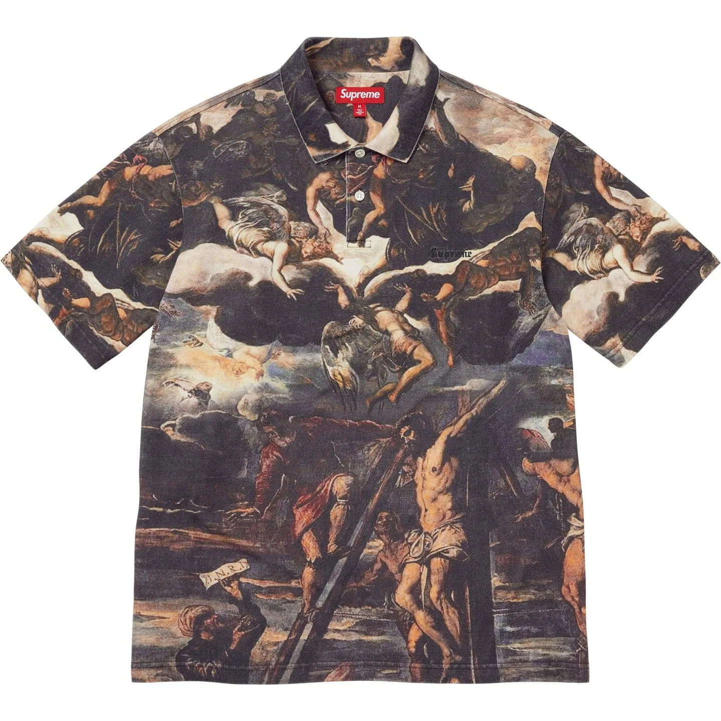 Футболка поло унисекс с принтом Multicolor Supreme, Multicolor/Multicolor